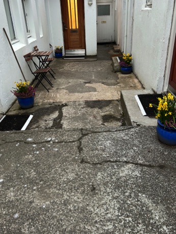 entrance to our guesthouse in Reykjavik